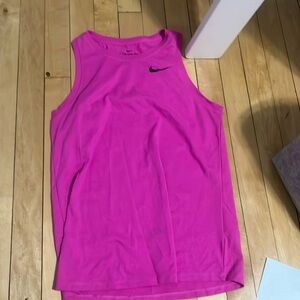 Size xs new hot pink razorback nike tank